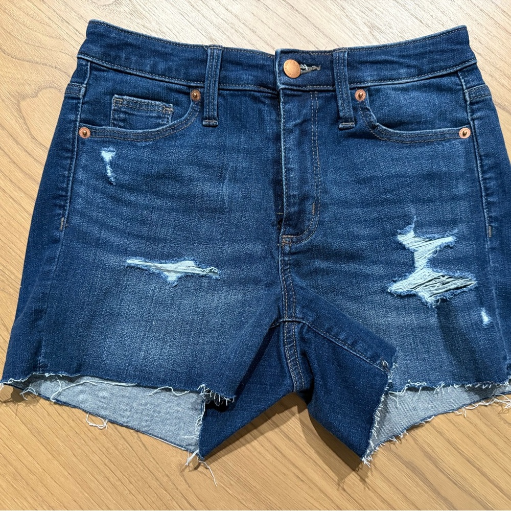 Denim Distressed Women Shorts